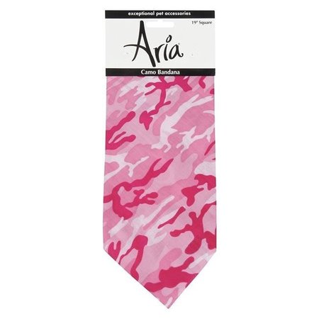 PETEDGE Aria Camo Bandanas for Dogs; Pink DT4440 75